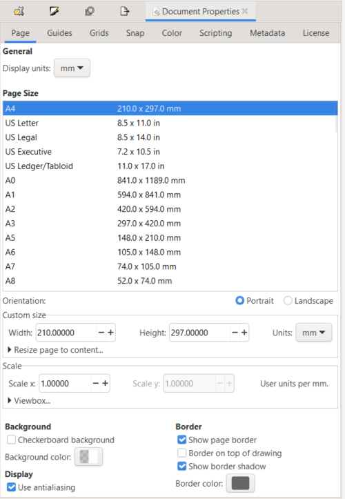 change canvas size